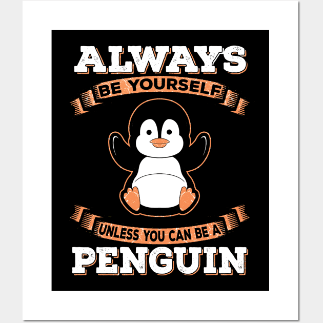 Funny Penguin Wall Art by Mila46